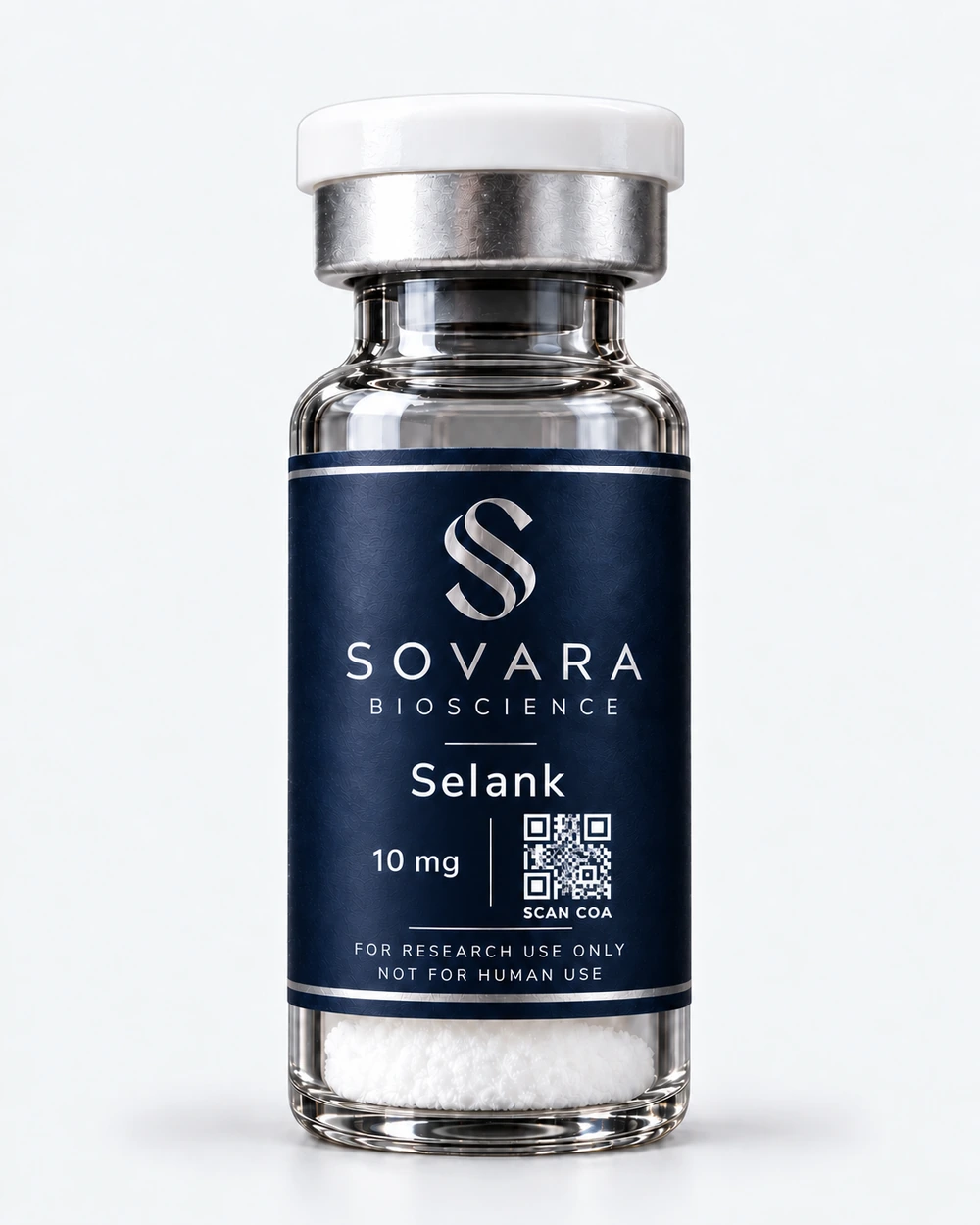 Selank 10 mg lyophilised vial research vial